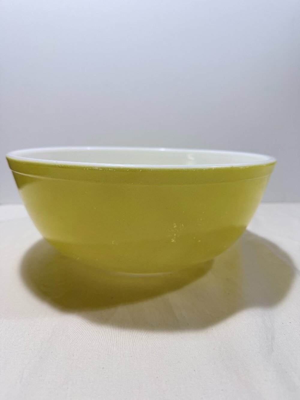 Vintage PYREX YELLOW Mixing Bowl Large Mixing Bowl 4QT LARGE YELLOW BOWL